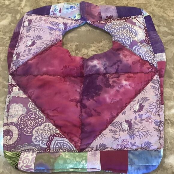 NWOT. Hand Crafted Quilted Reversible Baby Bib $12 ea. or 3/$25 - Picture 3 of 6